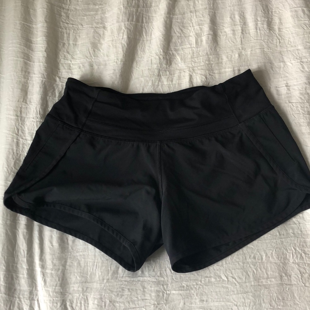 Black Lululemon shorts size 4